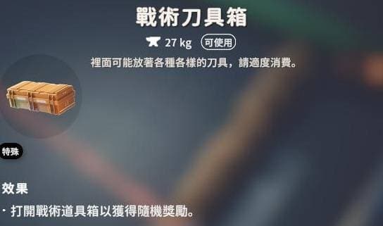 《逃离鸭科夫》战术刀具箱展示图