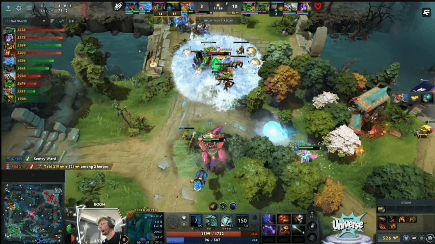 MOUZ vs Nigma第二局6分钟团战画面