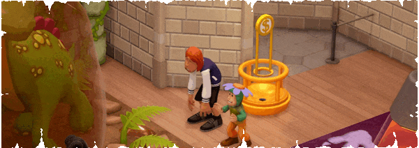 《双点博物馆》游戏截图:玩家设计的博物馆内景展示