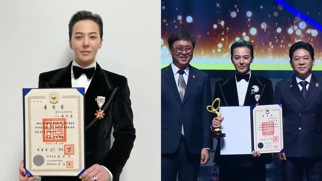 G-DRAGON榮獲大眾文化藝術獎「玉冠文化勳章」,鳥叔PSY後最年輕得主!感性發言「想與BIGBANG成員分享榮耀」