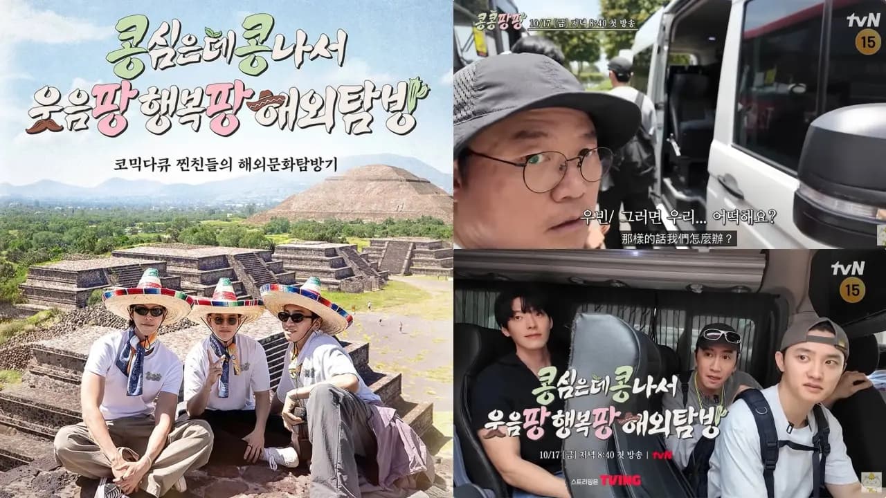 tvN《豆豆笑笑》封面圖源:海報與十五夜頻道截圖