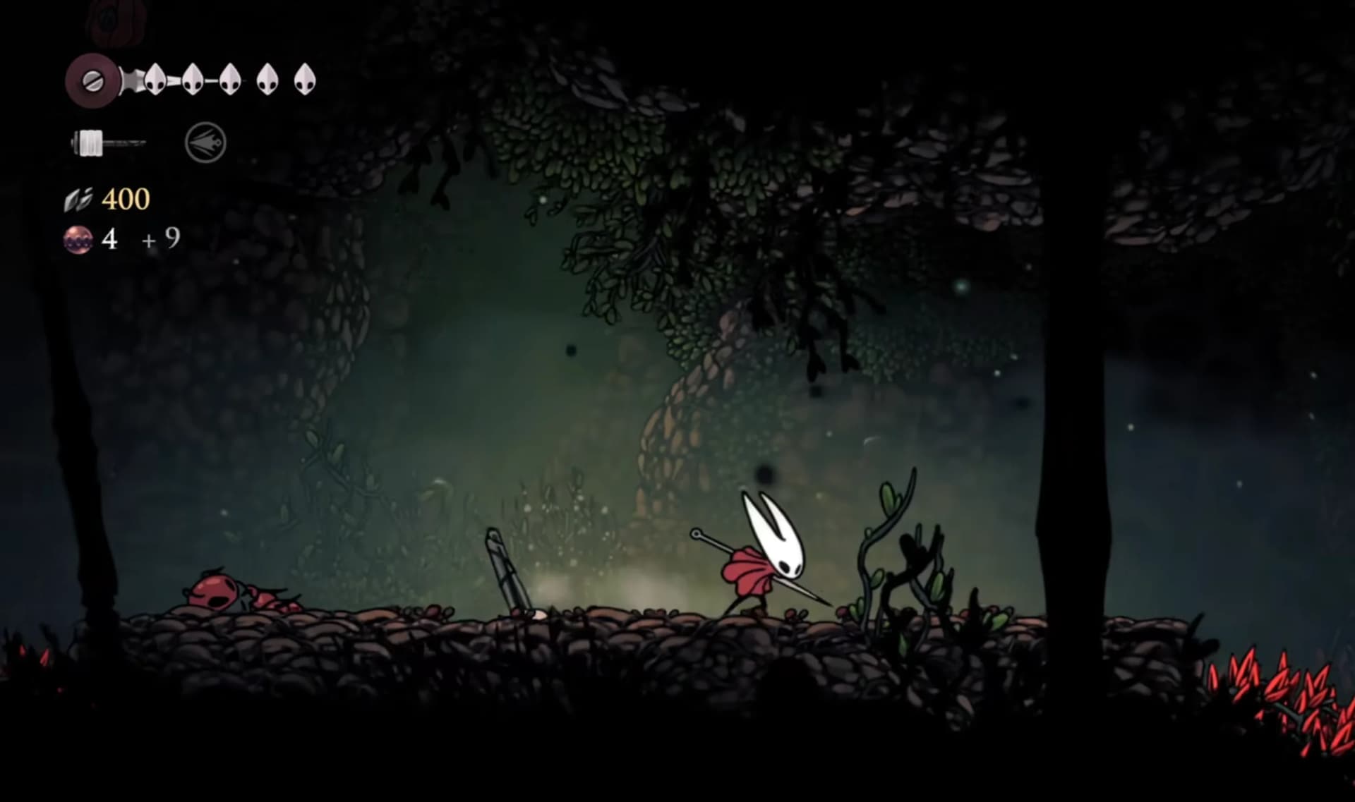 《空洞骑士:丝之歌》猎者小径中蚂蚁运送敌人尸体的地图叙事细节