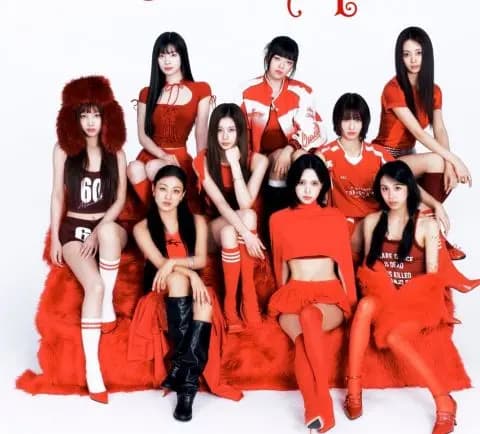 TWICE行程相关照片,图片来源为JYP娱乐