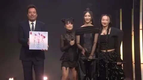 NBC Kpop猎魔女团节目截图