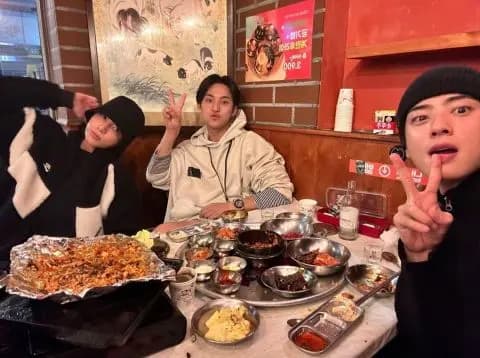 97line成员聚会相关图片,来源为IG@min9yu_k