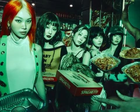 LE SSERAFIM《SPAGHETTI》回归宣传图 HYBE娱乐官方图片