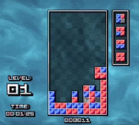 对决游戏《瀑布方块》的界面截图