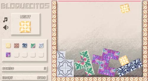 休闲游戏《花砖方块》的画面展示