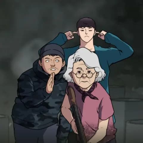 《奶奶》网漫原图