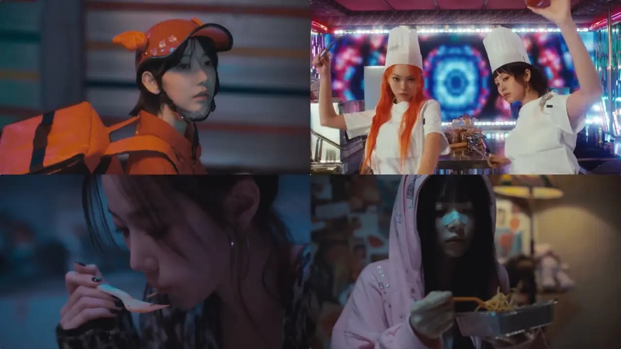 女团LE SSERAFIM公开单曲专辑《SPAGHETTI》预告!强烈的视觉效果,网:主题好有趣、好期待新歌