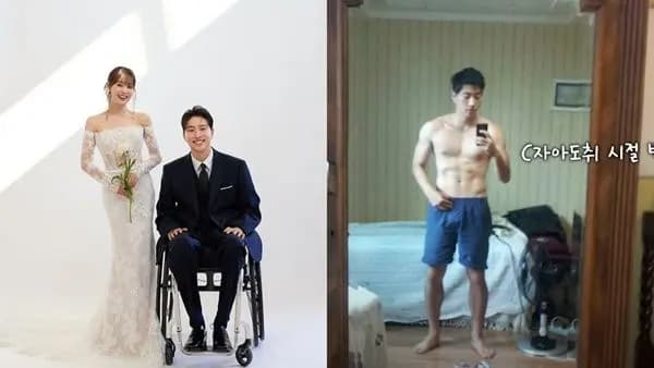 朴偉與宋枝恩結婚相關照片,朴偉2014年意外癱瘓後於2024年與宋枝恩結婚