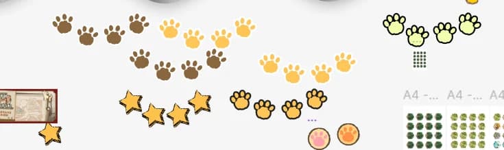 《猫呜地理》猫爪分数设计草图