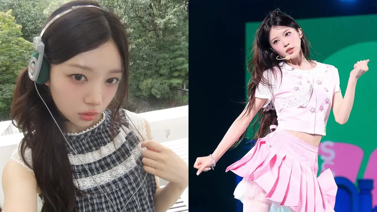 ILLIT成员Moka封面图(图源:IG@moka_illit)