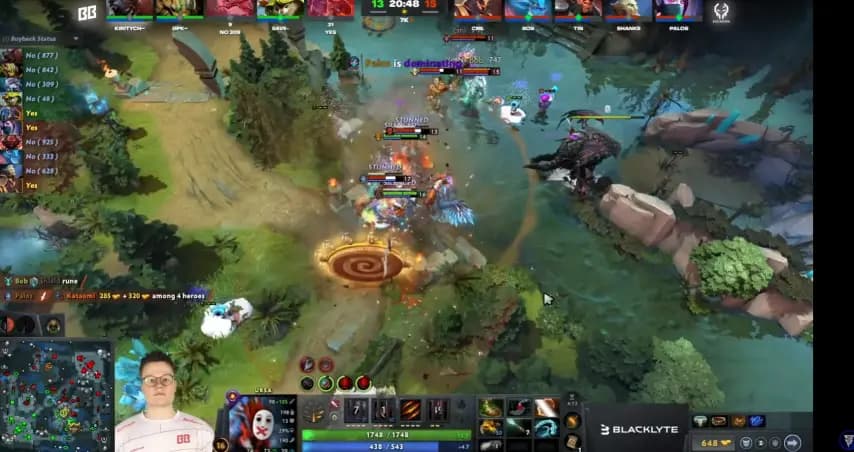 BLAST Slam S4 20分钟肉山团战,BB沙王大招蒸发XctN三人完美逆转