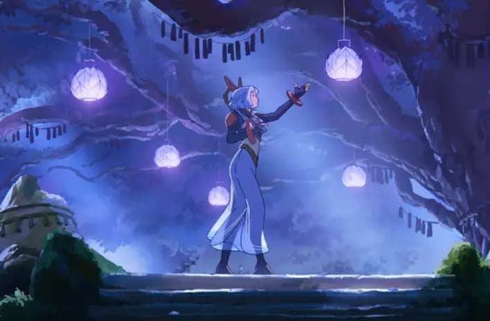 《明日共此时》CG中艾瑞莉娅与莫甘娜对战的高能瞬间