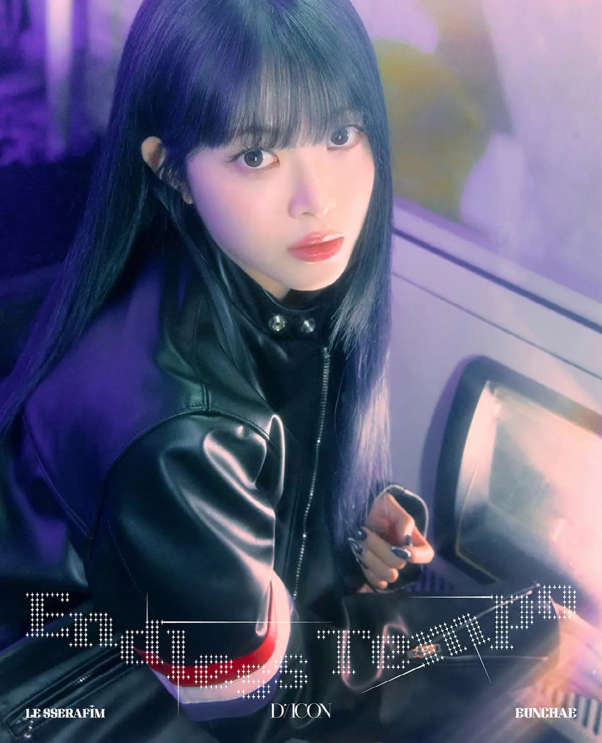 LE SSERAFIM挑战酷飒赛车手与摇滚风格,许允真漂白眉毛造型吸睛