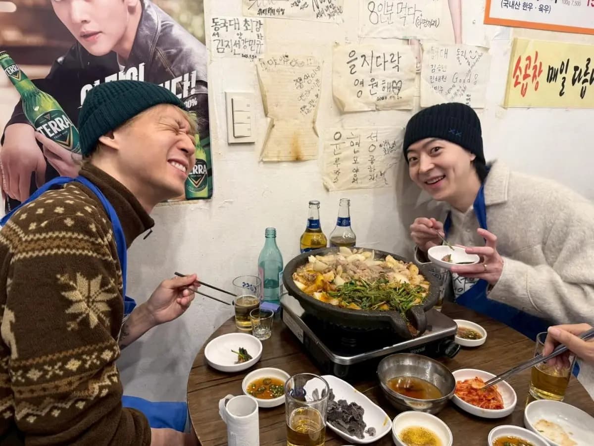 朴有天Instagram更新韩国旅行动态,配文感叹天气冷但很开心