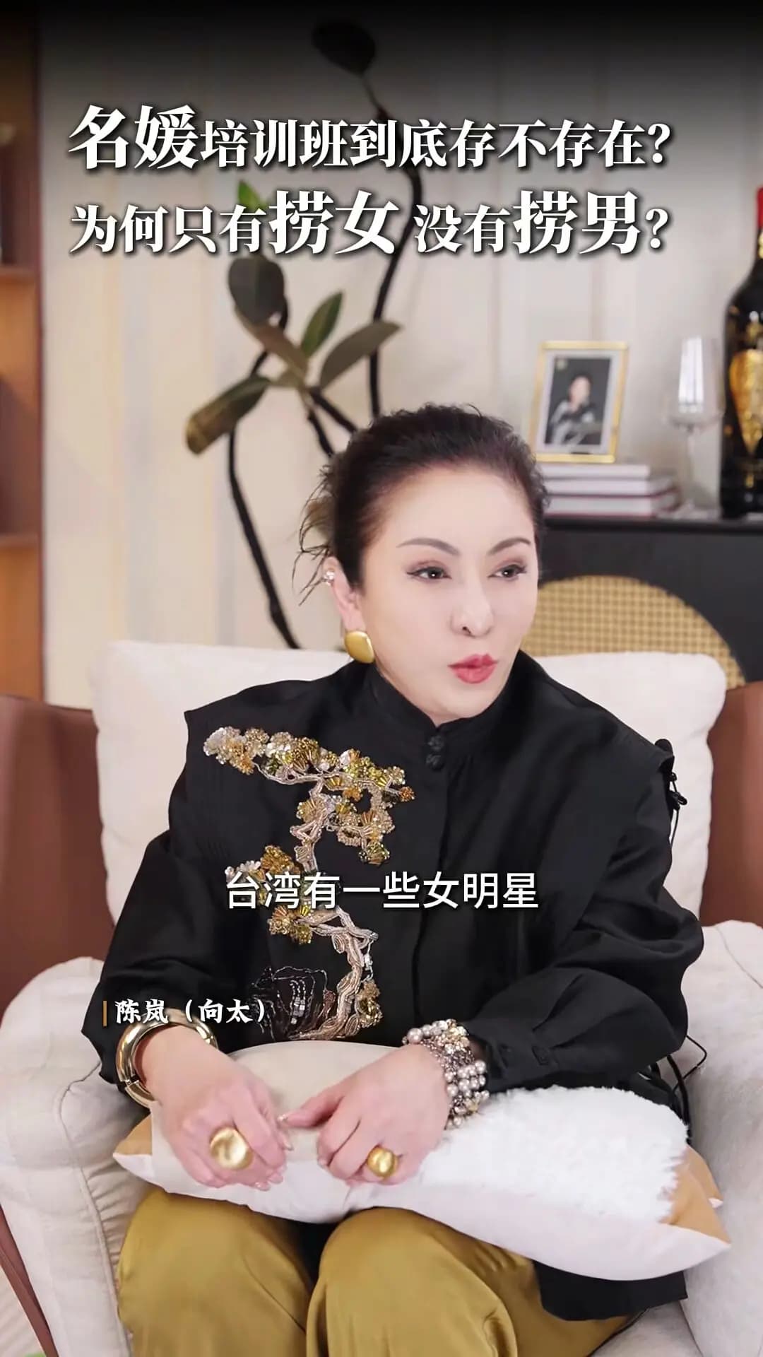 向太陈岚在视频中讲述台湾女星出糗的尴尬往事