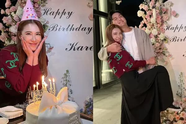 小祯41岁生日派对上男友Alan惊喜现身