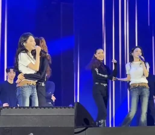 请夏在杜拜演唱会上感性介绍舞者Sara并邀请观众鼓掌